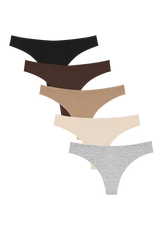 Low Profile Thong 5-Pack