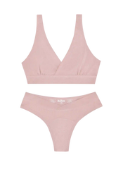 Crossover Bra & Thong Set