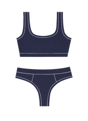 Sporty Bralette & Thong Set