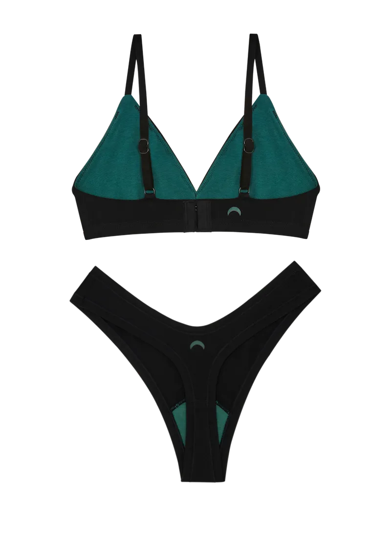 Triangle Bra & Dipped Thong Set