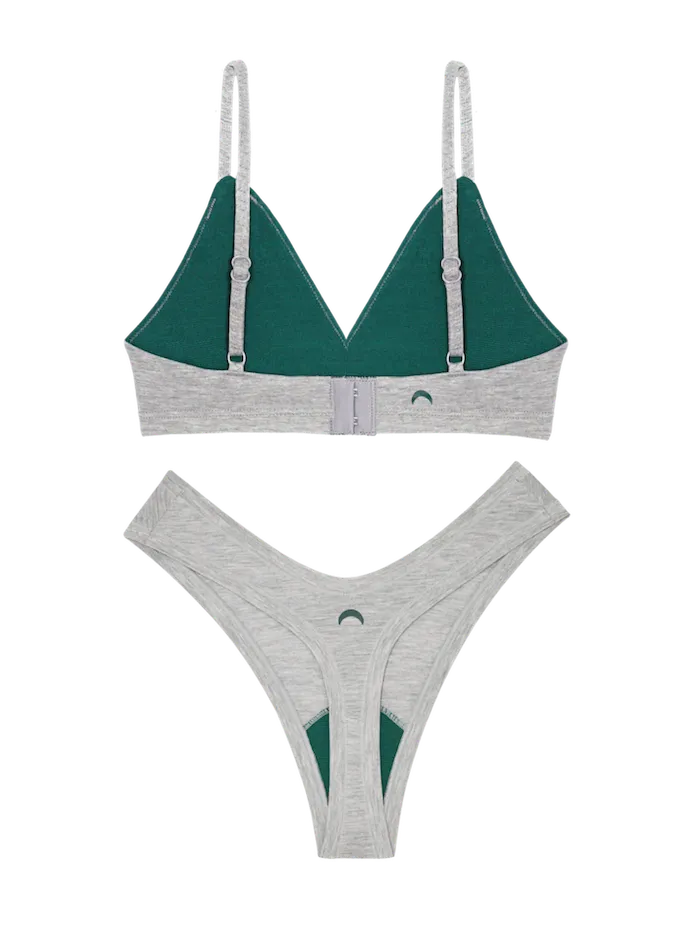 Triangle Bra & Dipped Thong Set