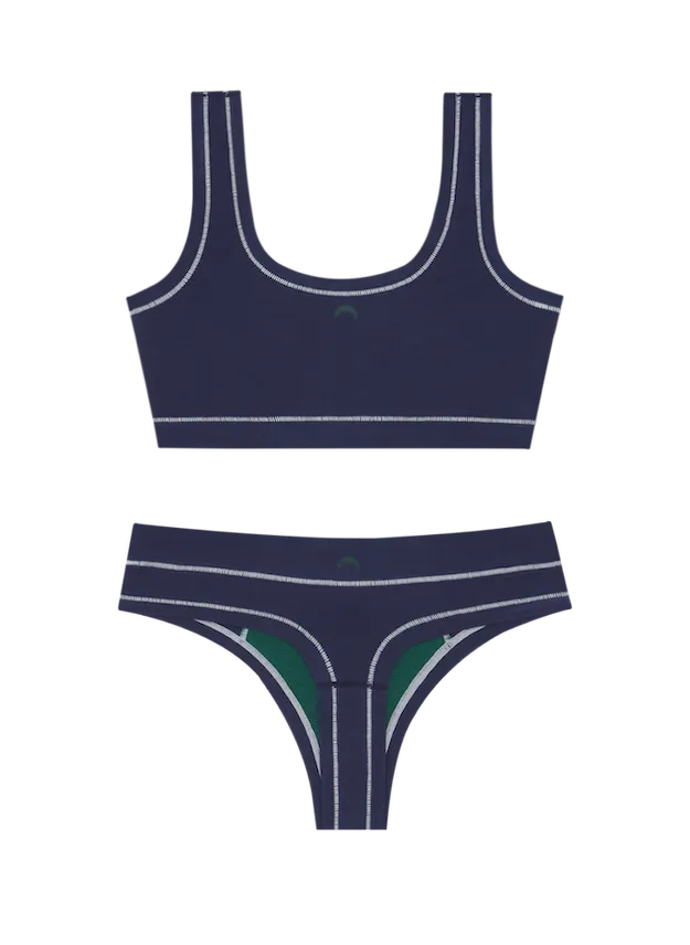 Sporty Bralette & Thong Set