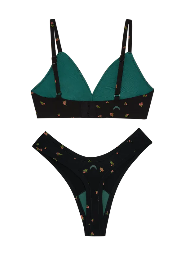 Triangle Bra & Dipped Thong Set