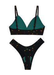 Triangle Bra & Dipped Thong Set